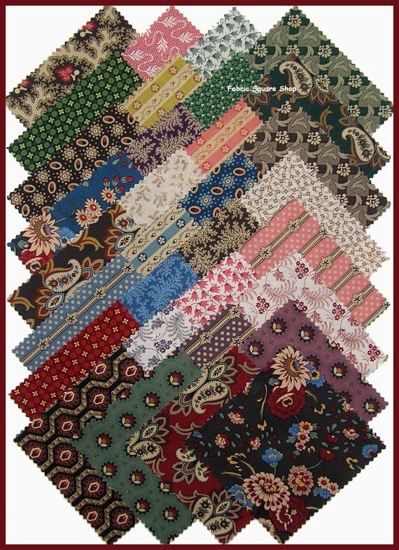 Judie Rothermel MERRIMACK Fabric Charm Square by materialgirlchic