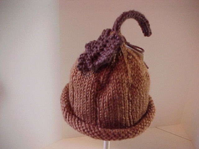 Acorn Pixie Hat Knitted NB to 24 months Cute Photography Prop