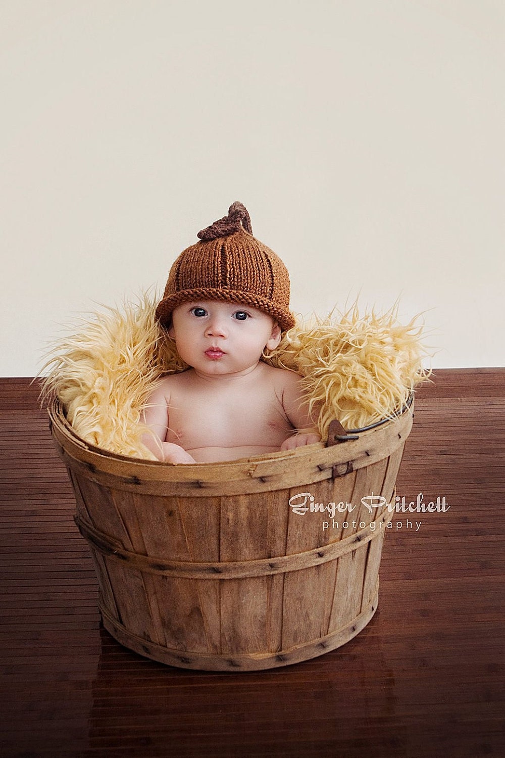 Acorn Pixie Hat Knitted NB to 24 months Cute Photography Prop
