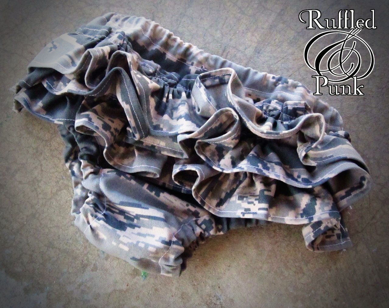 Ruffle Diaper Cover, ABU, Air Force, Military, Hunter, Camo, Ruffle Bloomers, Childrens Clothing, sizes 0 - 24 months