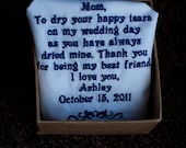 Monogrammed Handkerchief.  Great for Weddings or Gift Giving.