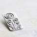 love grows, fine silver pendant, pmc, precious metal clay