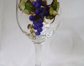 Hand painted wine glasses