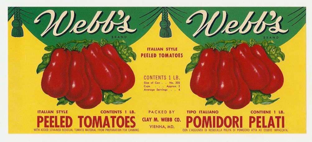 5 Old Vintage TOMATO LABELS Milroy,King's,Monarch,Webb's,