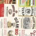 35 1940's Plus WHISKEY/Gin/VODKA/LIQUOR Labels Etc...
