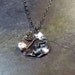 Dragonfly Pendant in Sterling silver with choice of gemstone - Dew on a Petal