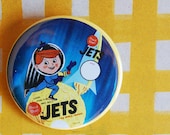 Jets Retro Ad- 2.25" Pinback Button