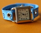 Tape Measure Watch in Blue