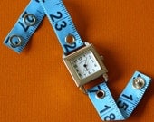 Tape Measure Watch in Blue