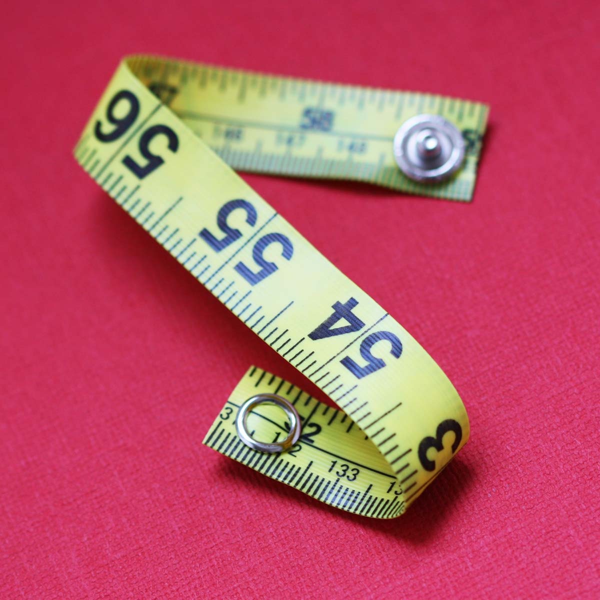 Tape Measure Bracelet in Bright Yellow