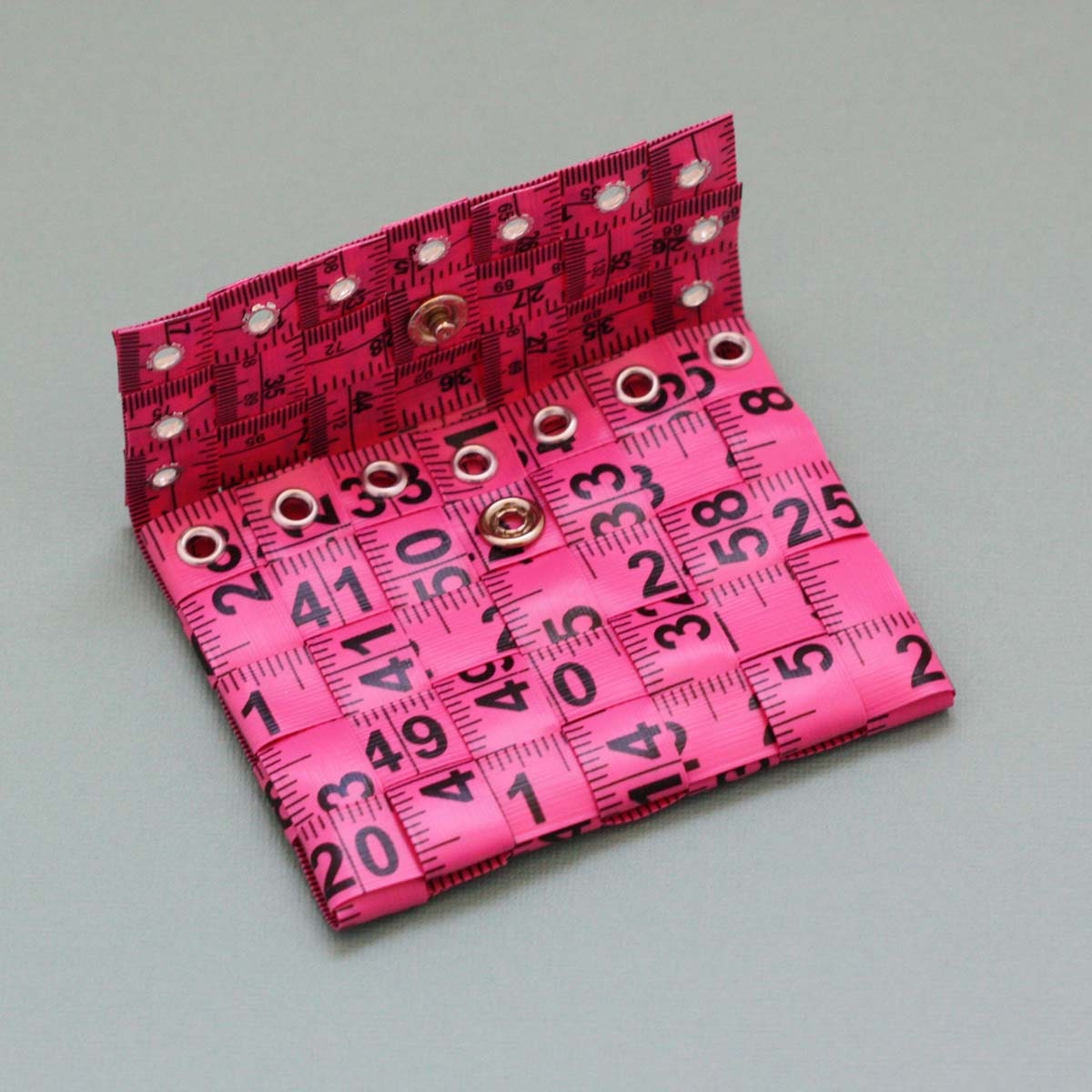 Tape Measure Coin Pouch in Pink