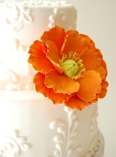 Couture Clay - Made to Order Large Clay Poppy Cake Flower