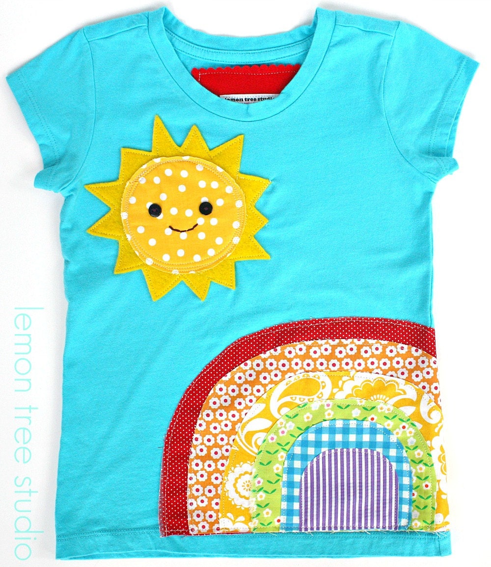 A Sunny Day (Embellished Shirt or Tunic) -- Chasing Rainbows Collection