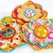 LAST SET -- Fresh Picked Flowers (Justina) -- Handmade Fabric and Felt Adornments