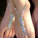 Barefoot Sandals - WEDDING PACKAGE FOR 5 - Foot Jewelry Slave Anklet Toe Ring Thongs Beach Destination Soleless Crochet