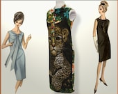 Here Kitty Kitty - 1960's style jeweled cocktail dress - Size  1