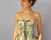 Forest Screen-Print Cotton Corset