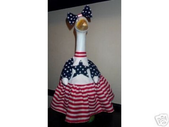 Items Similar To PATRIOTIC DRESS Cement Plastic Lawn Goose Clothes