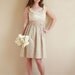 Flowers and Cream Pleated Collar Dress