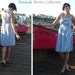 Bridesmaid Dress with pockets, Aqua cotton, Made To Order (more colors available)