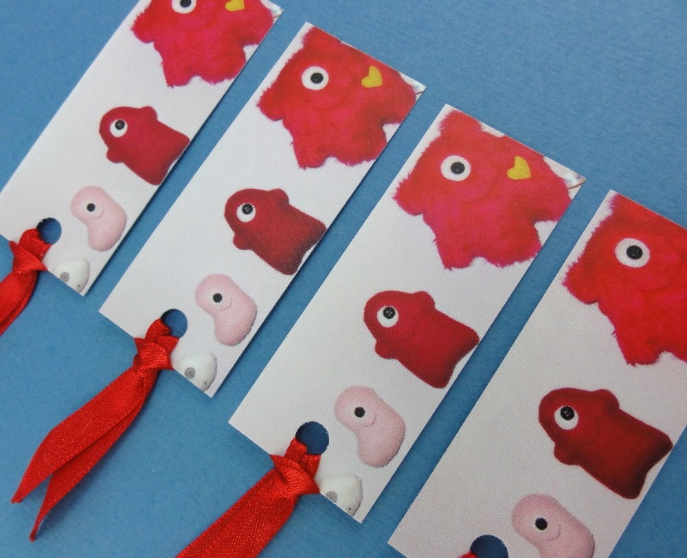 On the Origin of Plush.. - Set of 4 bookmarks
