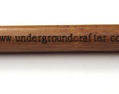 Bamboo Tunisian (Afghan) crochet hook with flexible cord size 8.0 mm - FREE SHIPPING