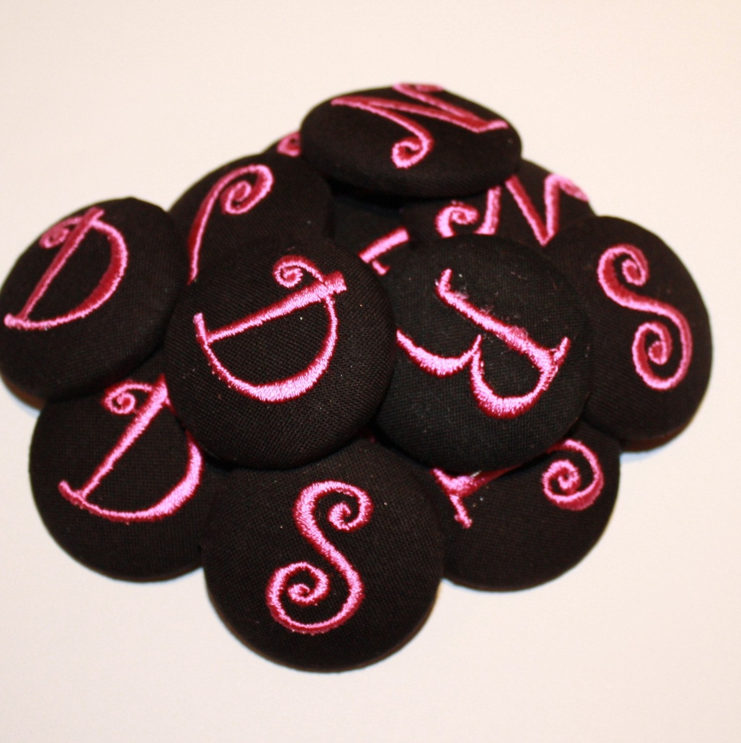 TLB You Design Monogrammed Buttons set of twenty four