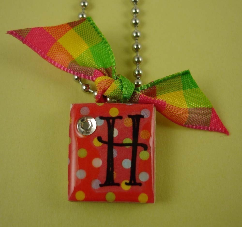 Personalized Initial Necklace - Jewelry for Girls CANDY LAND Tweens and Teens Custom Truffles