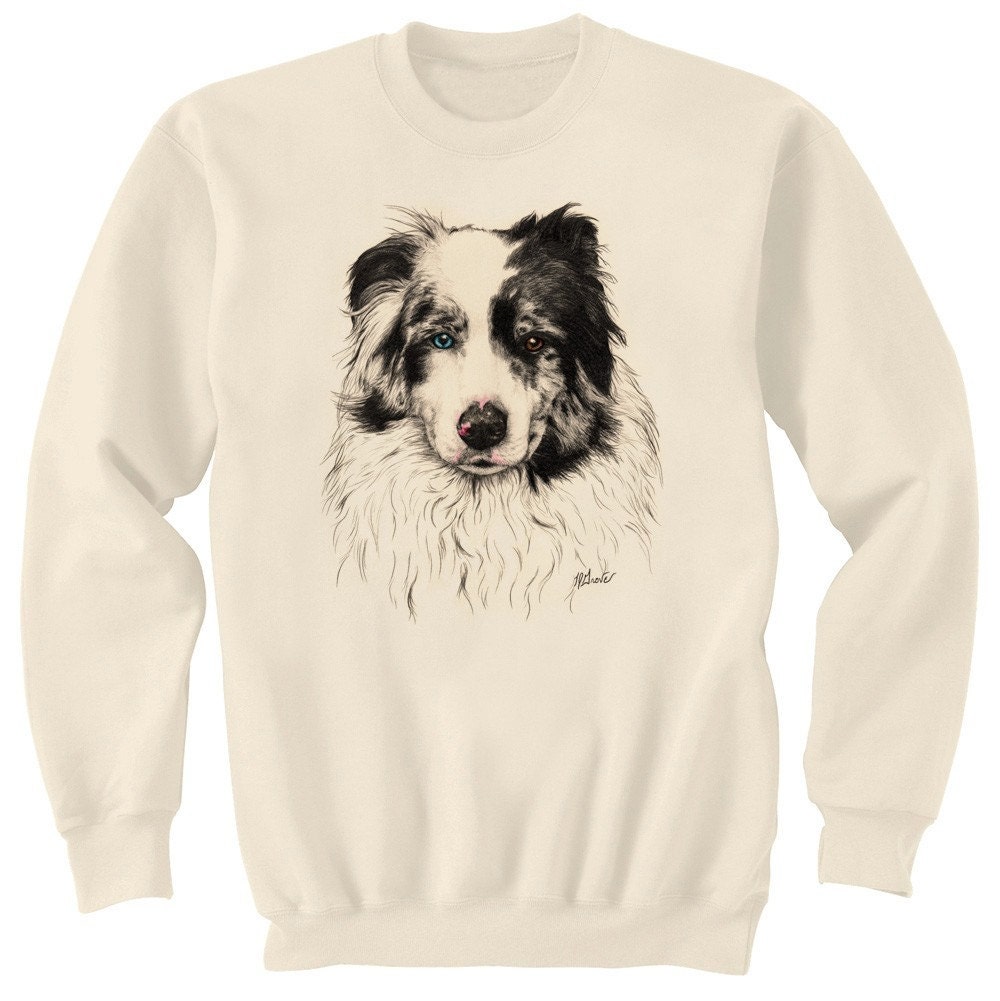 Australian Shepherd Dog Art Sweatshirt Ultra Cotton Small - 2XL