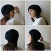 Beanie Hat Knitted in Navy Blue Wool