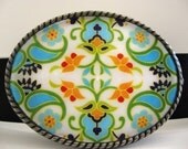 Womens Belt Buckle - China - Oval Wearable Art