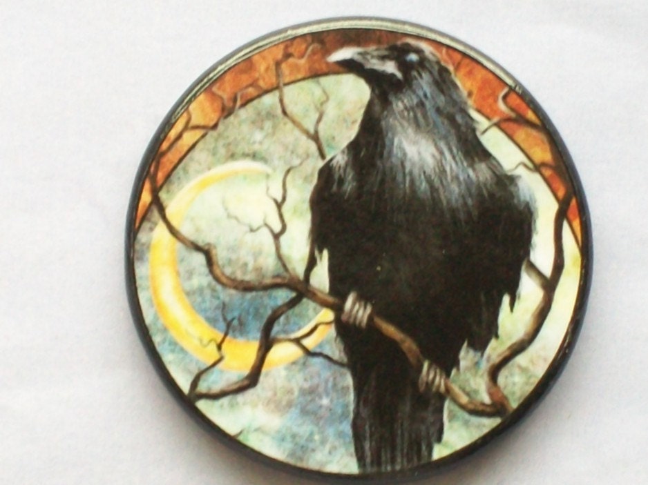 MYSTERIOUS RAVEN Talisman Amulet Wicca Pagan