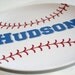 Baseball -  Personalized Melamine Plate