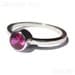 14K White Gold Red Ruby Gemstone Wedding Engagement Band Bands Ring Rings Jewelry Jewellery SSR-505