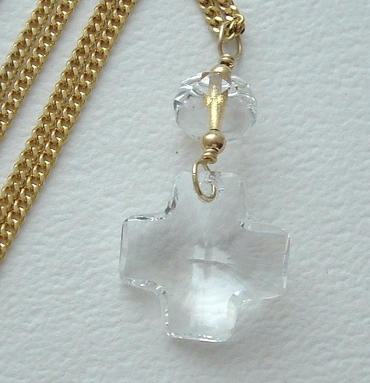 Swarovski Crystal Cross Necklace