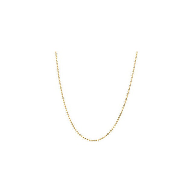 14K Rose Gold bead chain necklace