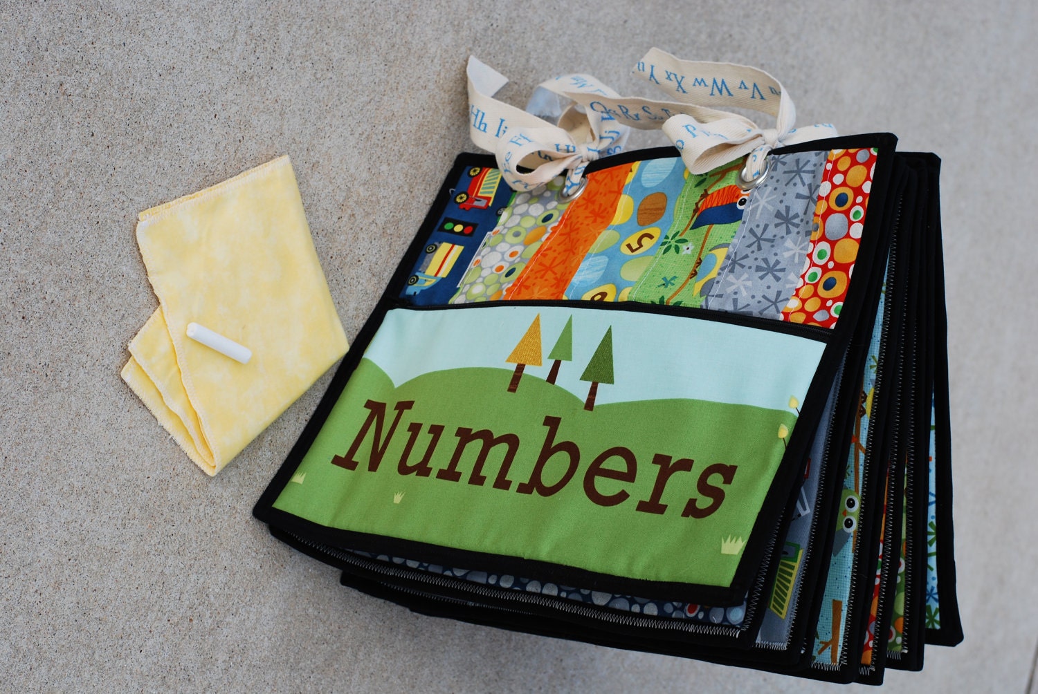 Numbers Cloth Book for Counting from Moda's Ten Little Things fabric