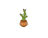 Cute Cactus Counted Cross Stitch Chart Pattern PDF