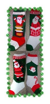 knitted christmas stockings pattern - ShopWiki