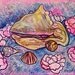 Shells and Flowers -- 16 x 20 inch original oil painting