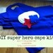 Super Hero Capes: diy FELT birthday party favors set of 10