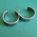 Star Wars Rings- Han & Leia -Pair of Adjustable His and Hers Aluminum Rings -your choice of font