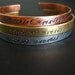 Harry Potter Bracelet -Mischief Managed -Hand Stamped Cuff Bracelet