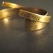 Game of Thrones Bracelet Set -His and Hers -Khal and Khaleesi Cuff Bracelets in Brass -Hand Stamped