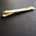 Tie Bar in brass- custom stamped -perfect groomsman gift -personalied tie clip