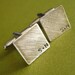 Personalized Monogram Cufflinks - Solid Sterling Silver Initial Cuff Links
