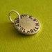 Latitude and Longitude Pendant -Tiny 1/2" pendant in aluminum, copper or brass