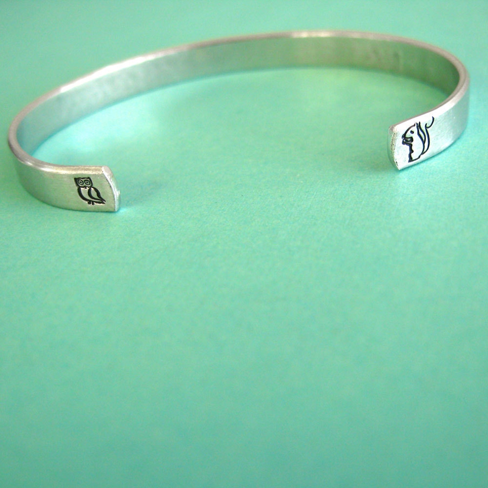 Sleeping Beauty Bracelet - I walked with you once upon a dream - Hand Stamped Cuff Bracelet in aluminum, copper, or brass