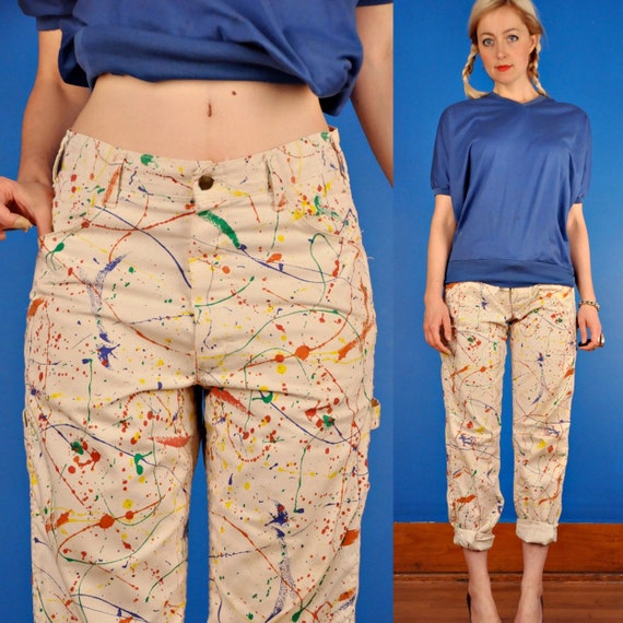 Painter Print Vintage 80s Jackson Pollock by violetvillevintage