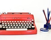 Rare 1950s Red Royal Typewriter - Great Working Condition